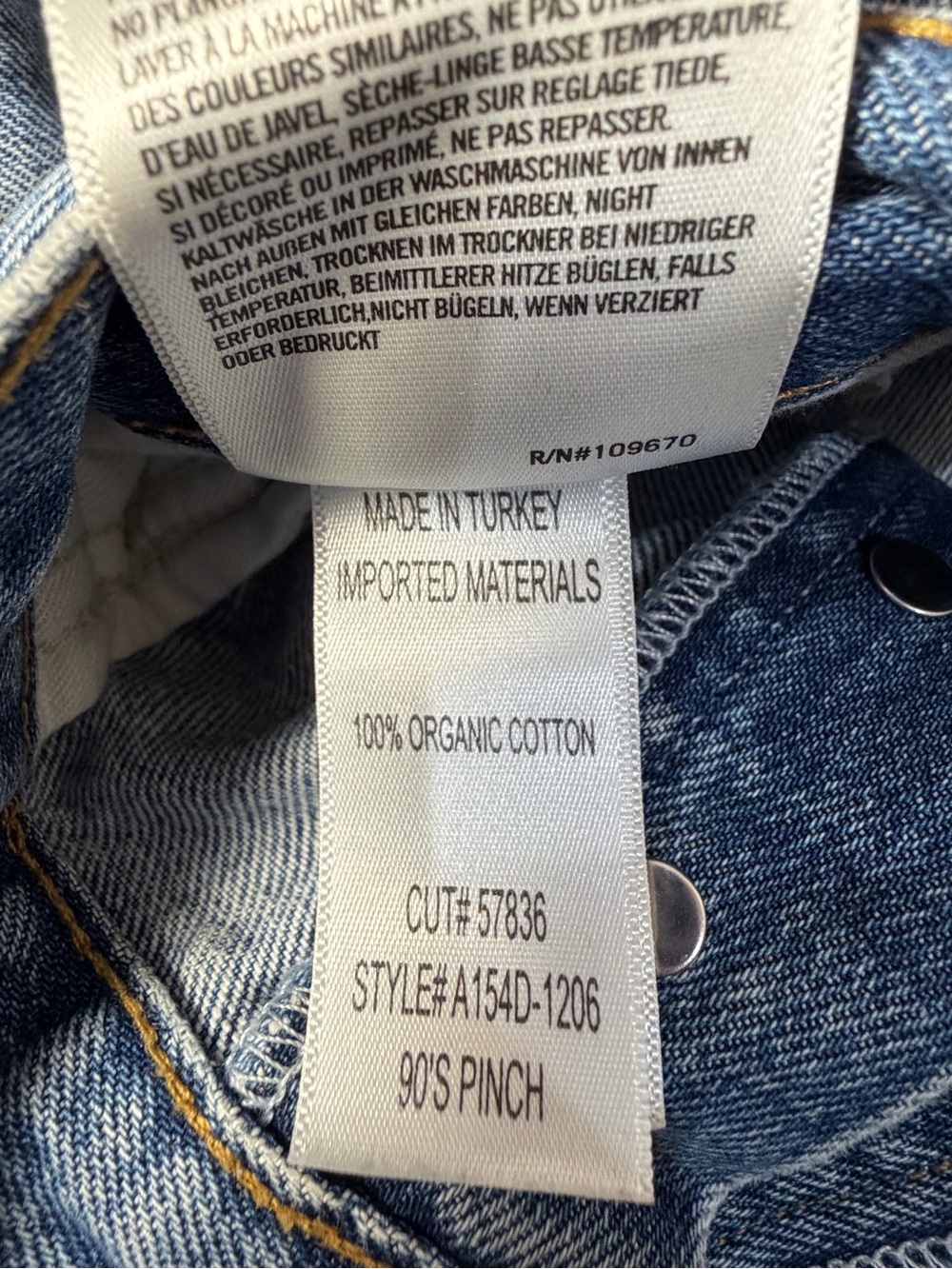 AGOLDE Women’s High Rise 90s Pinch Jeans Size 29 Cotton - Picture 9 of 12
